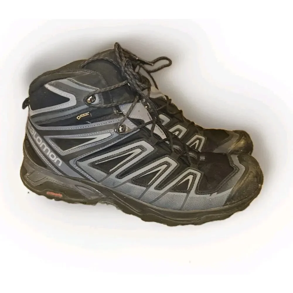 Salomon X Ultra 3 Mid GTX Gore-Tex Hiking Boots Black Men’s Size 14